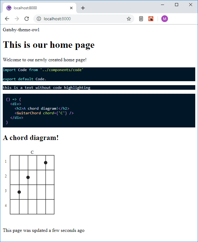 React markdown live editable chord diagram now is working